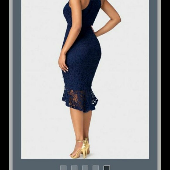 ROSEWE NAVY BLUE SLEEVELESS DRESS - Picture 3 of 3